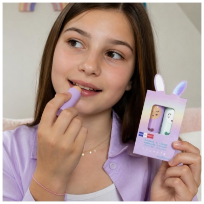 Inuwet Duo Balzámy na rty s vůní Jablka & Marshmallow 2 x 3,5 g