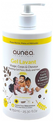 Aunéa Gel de Lavagem Rosto & Corpo 750 ml