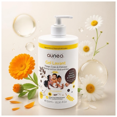 Aunéa Gel za umivanje obraza & telesa 750 ml