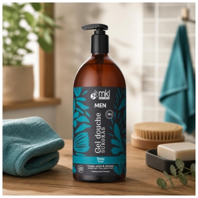 MKL Green Nature Men Gel Douche Surgras Tonic 1 L
