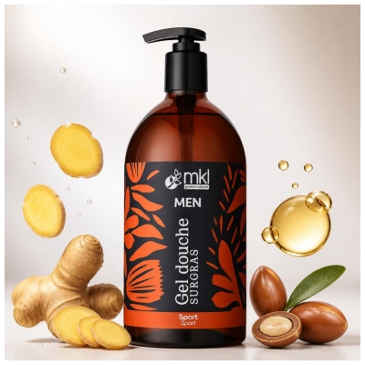 MKL Green Nature Men Gel Douche Surgras Sport 1 L