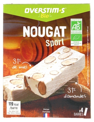 Overstims Turrón Sport Bio 4 Barritas