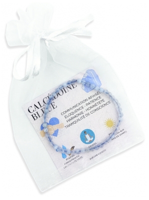 Natura Square Facetterad Armband Blå Kalcedon