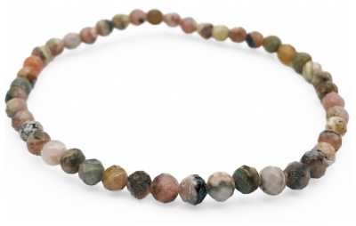 Natura Square Bracelet Facettes Rhodochrosite