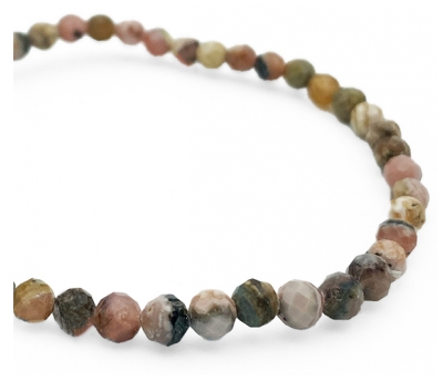 Natura Square Facetteret Rhodochrosit Armbånd