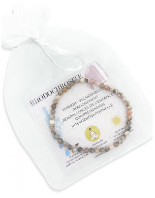 Natura Square Rhodochrosit Facetten Armband
