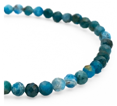 Natura Square Bracelet Facettes Apatite Bleue