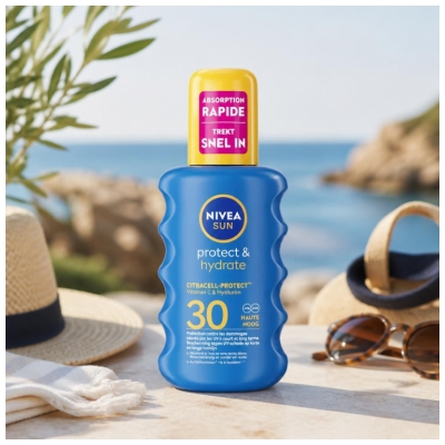 Nivea Sun Protect & Hydrate Mléko na opalování ve spreji SPF30 200 ml