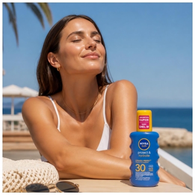 Nivea Sun Protect & Hydrate Mléko na opalování ve spreji SPF30 200 ml
