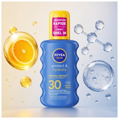 Nivea Sun Protect & Hydrate Mléko na opalování ve spreji SPF30 200 ml