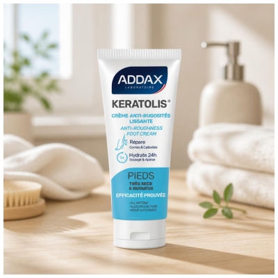 Addax Keratolis Glättende Anti-Rauigkeits-Creme Sehr Trockene und Raue Füße 50 ml