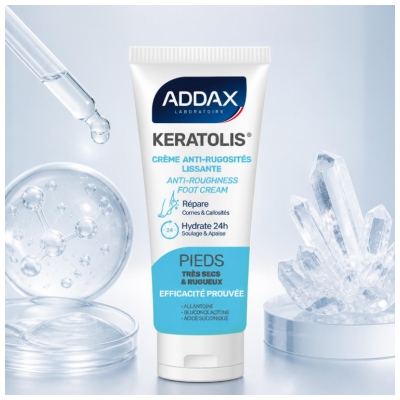 Addax Keratolis Glättende Anti-Rauigkeits-Creme Sehr Trockene und Raue Füße 50 ml