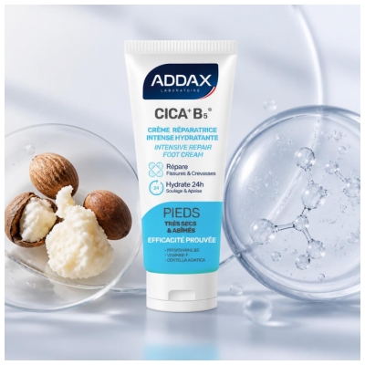 Cremă de Reparare Intensă Hidratantă Addax Cica+ B5 pentru Picioare Uscate și Deteriorate 50 ml