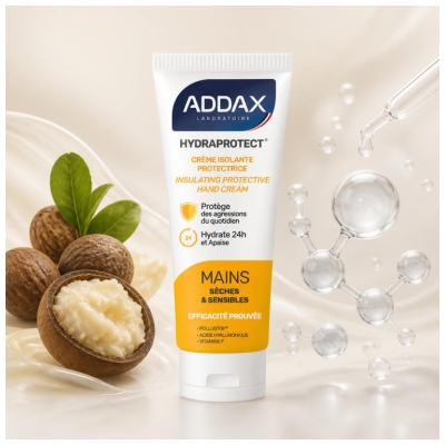 Addax Hydraprotect Zaščitna izolacijska krema za suhe in občutljive roke 100 ml