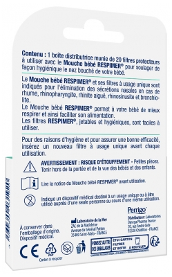 Laboratoire de la Mer Respimer 20 Filtres Protecteurs Bébé