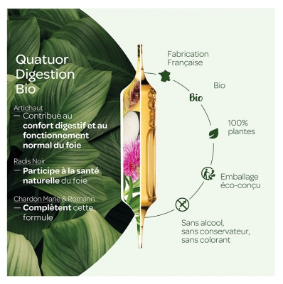 Superdiet Quatuor Bien-Être du Foie Bio 20 Ampoules