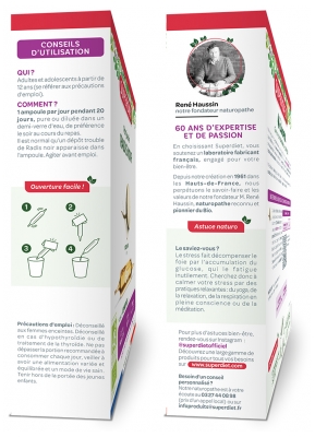 Superdiet Pur Jus Radis Noir Bio 20 Ampoules