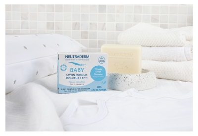 Neutraderm Baby Trdi milni kos 3v1 za nežnost 100 g