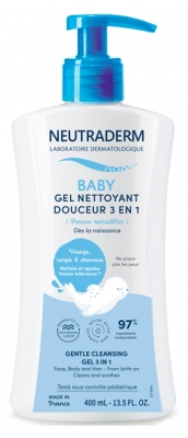 Neutraderm Baby Mild Rengöringsgel 3-i-1 400 ml