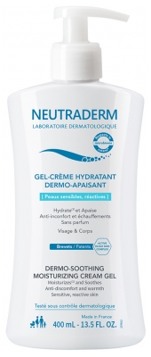 Neutraderm Vlažilna Dermo-Pomirjajoča Gel-Krema 400 ml