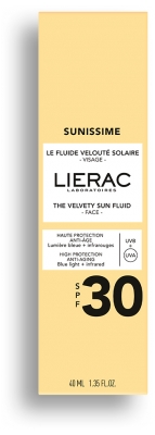 Lierac Sunissime O Fluido Aveludado Solar Rosto FPS30 40 ml