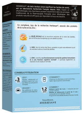 Herbesan Immunité Fonctions Cognitives 20 Ampoules