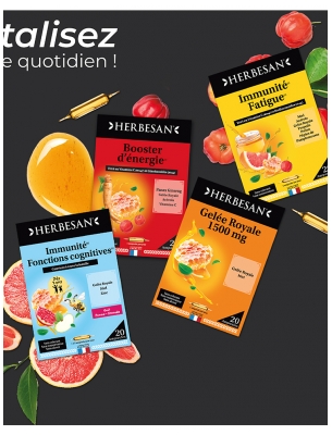 Herbesan Jalea Real Miel Zinc A partir de 4 Años 20 Ampollas
