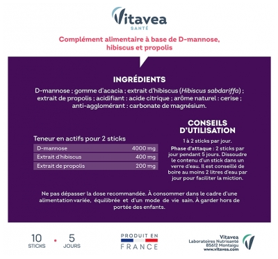 Vitavea Manhaé Cys Mannose 10 Sticks