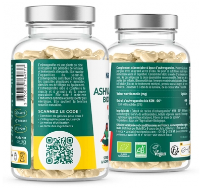 Nutri&Co Ashwagandha KSM-66 Bio 120 Gélules