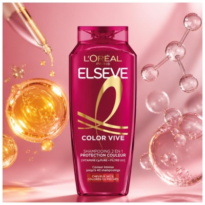 L'Oréal Paris Elseve Color Vive 2v1 Šampon Ochrana Barvy 250 ml