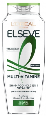 Elseve Champú Multi-Vitaminé 2en1 Vitalidad 300 ml