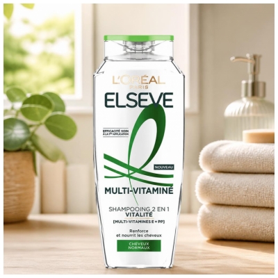 Șampon 2în1 L'Oréal Paris Elseve Multivitaminat Vitalitate 300 ml