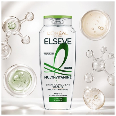 Șampon 2în1 L'Oréal Paris Elseve Multivitaminat Vitalitate 300 ml