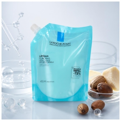La Roche-Posay Lipikar Surgras Anti-džiūvimo Prausimosi Kremas Eco-papildymas 400 ml