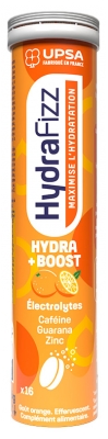 UPSA Hydrafizz Hydra+Boost 16 Comprimés Effervescents