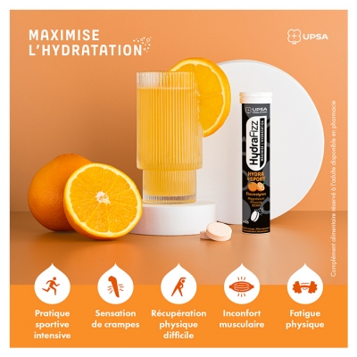 UPSA Hydrafizz Hydra+Sport 16 Comprimés Effervescents