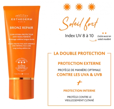 Institut Esthederm Bronz Repair Soin Hydra-Protecteur Anti-Rides Fermeté 50 ml