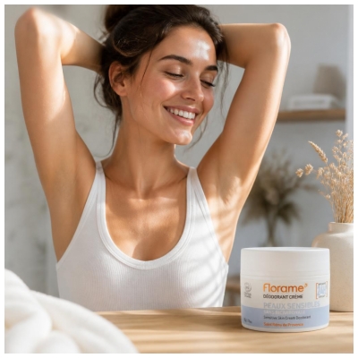 Florame 24H Deodorant Crème Bio Gevoelige Huid 50 g