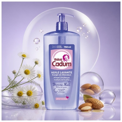 Cadum Bébé Cadum Geros Naktys Prausimosi Aliejus 750 ml