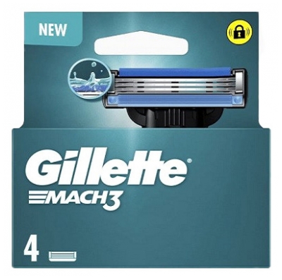 Gillette Mach3 Scheermesjes 4 stuks