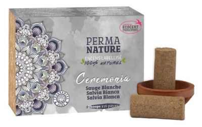 Perma Nature Incenso Ceremonia Salvia Bianca 16 Pezzi