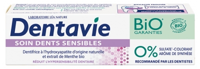 Dentavie Bio zobna pasta za občutljive zobe 75 ml