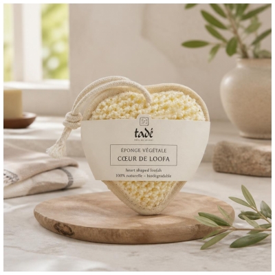 Esponja Vegetal Coração de Loofa Tadé