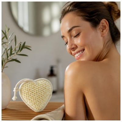 Esponja Vegetal Coração de Loofa Tadé