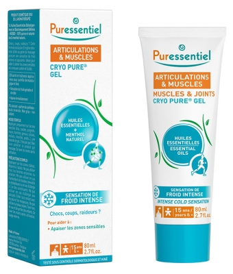 Puressentiel Artikulationen & Muskeln Cryo Pure Gel mit 14 ätherischen Ölen 80 ml