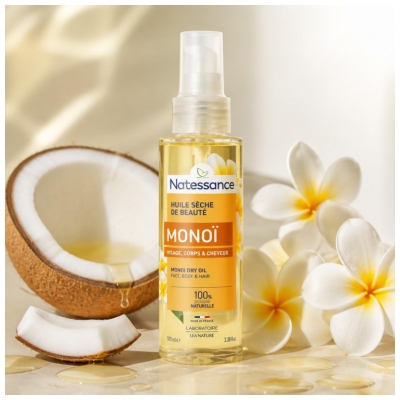 Natessance Monoï Huile Sèche de Beauté 100 ml