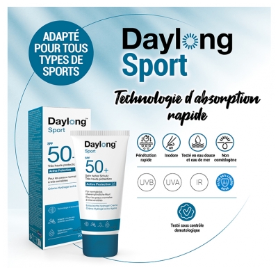 Daylong Sport Crème Hydrogel Extra Légère SPF50+ 50 ml