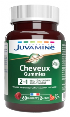 Juvamine Cheveux 2en1 60 Gummies