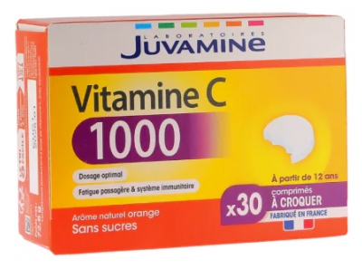 Juvamine Vitamine C 1000 30 Comprimés à Croquer