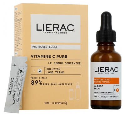 Lierac Vitamine C Pure Le Sérum Concentré 30 ml + 14 Sachets 0,2 g
